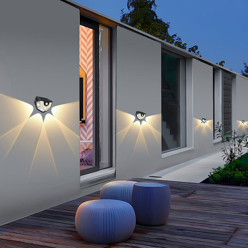 Deco Solar ABS PC Semicircle LED Wall Sconce Lamp
