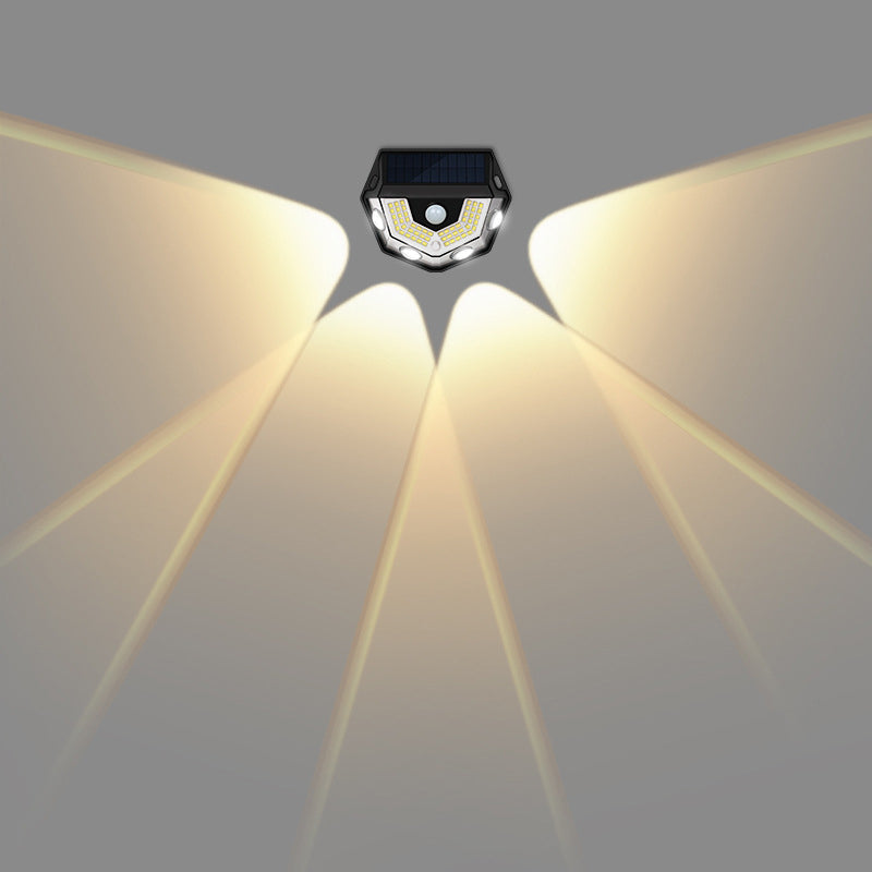 Deco Solar ABS PC Semicircle LED Wall Sconce Lamp