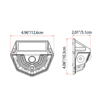 Deco Solar ABS PC Semicircle LED Wall Sconce Lamp