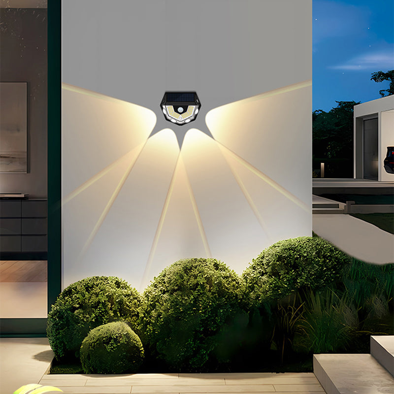 Deco Solar ABS PC Semicircle LED Wall Sconce Lamp