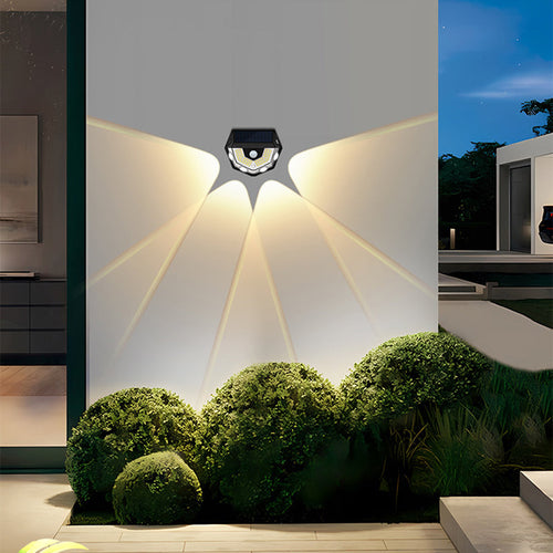 Deco Solar ABS PC Semicircle LED Wall Sconce Lamp
