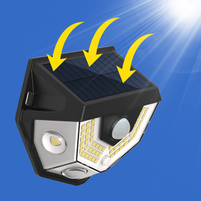 Deco Solar ABS PC Semicircle LED Wall Sconce Lamp