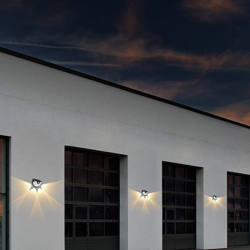 Deco Solar ABS PC Semicircle LED Wall Sconce Lamp