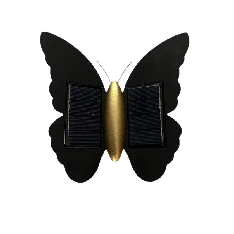 Deco Solar ABS Plastic Butterfly LED Wall Sconce Lamp