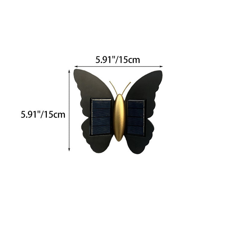 Deco Solar ABS Plastic Butterfly LED Wall Sconce Lamp