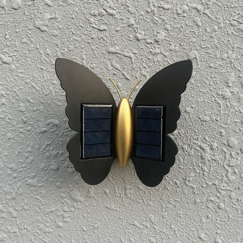 Deco Solar ABS Plastic Butterfly LED Wall Sconce Lamp