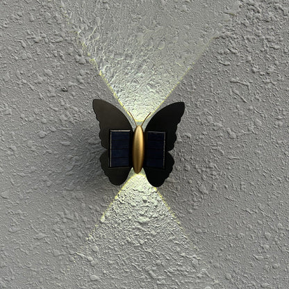 Deco Solar ABS Plastic Butterfly LED Wall Sconce Lamp