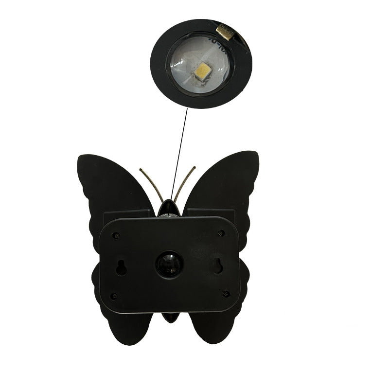 Deco Solar ABS Plastic Butterfly LED Wall Sconce Lamp