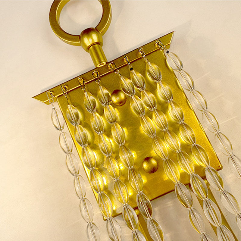 Luxury Iron Crystal Candle 1/2 Light Wall Sconce Lamp
