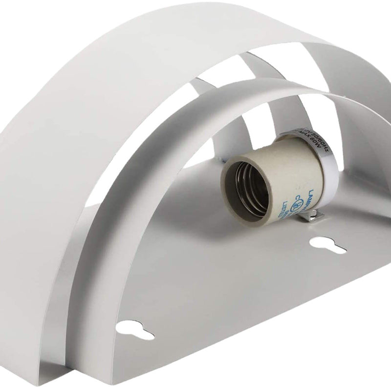 Modern Minimalist Iron Semicircle 1-Light Wall Sconce Lamp