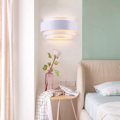 Modern Minimalist Iron Semicircle 1-Light Wall Sconce Lamp