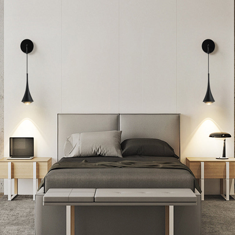 Scandinavian Aluminum Iron Linear LED Wall Sconce Lamp