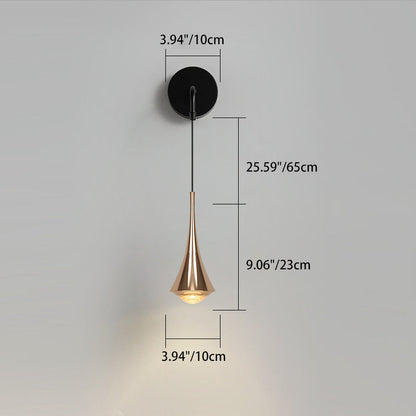 Scandinavian Aluminum Iron Linear LED Wall Sconce Lamp
