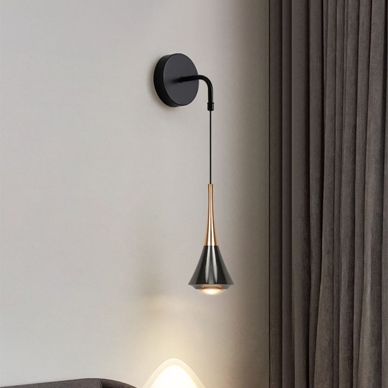 Scandinavian Aluminum Iron Linear LED Wall Sconce Lamp