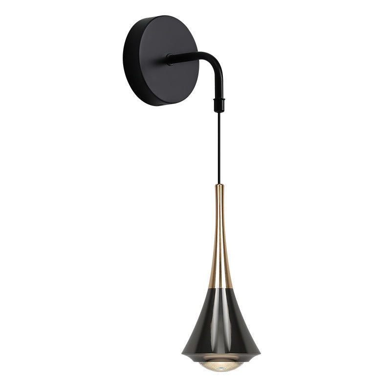 Scandinavian Aluminum Iron Linear LED Wall Sconce Lamp