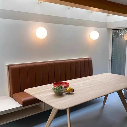 Modern Minimalist Metal Glass Ball 1-Light Wall Sconce Lamp