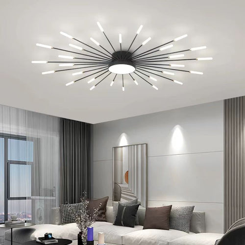 Contemporary Aluminum Iron Ceiling Light