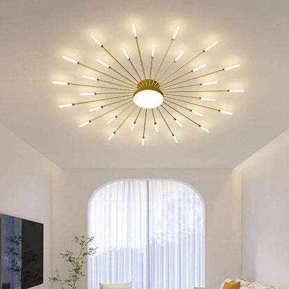 Contemporary Aluminum Iron Ceiling Light