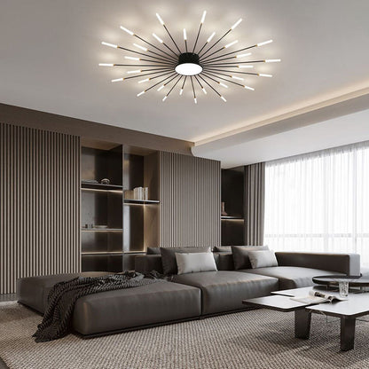 Contemporary Aluminum Iron Ceiling Light