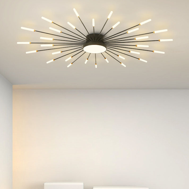 Contemporary Aluminum Iron Ceiling Light