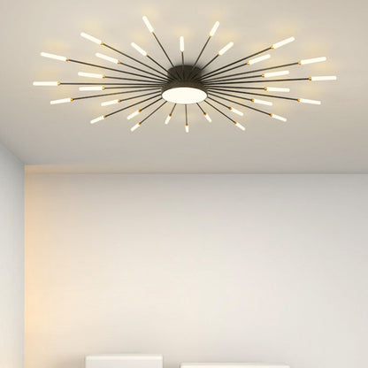 Contemporary Aluminum Iron Ceiling Light