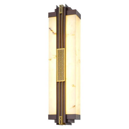 Chinese Marble Pattern Linear LED Wall Sconce Lamp