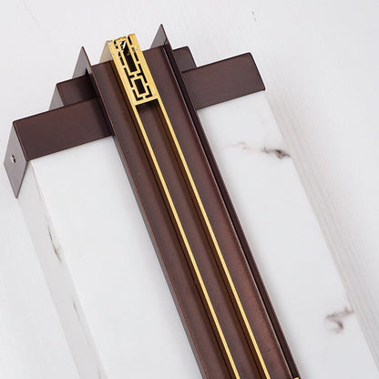 Chinese Marble Pattern Linear LED Wall Sconce Lamp