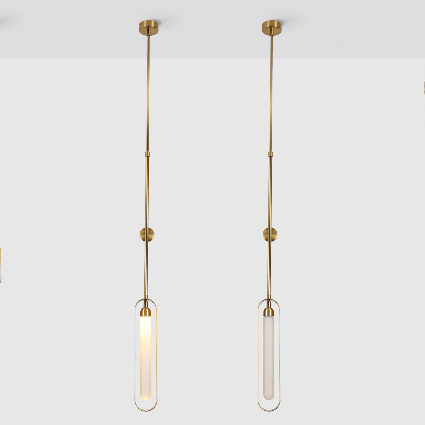 Scandinavian Iron Acrylic Linear LED Wall Sconce Lamp