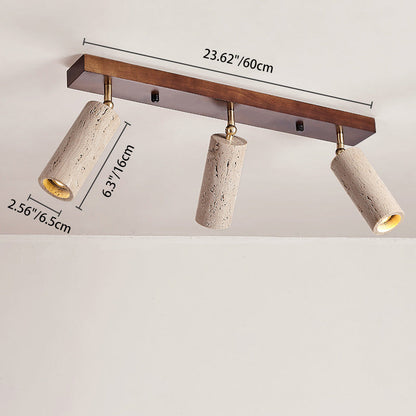Contemporary Wood Ceiling Light