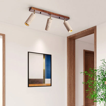 Contemporary Wood Ceiling Light