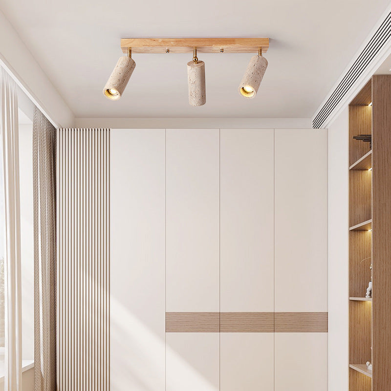 Contemporary Wood Ceiling Light