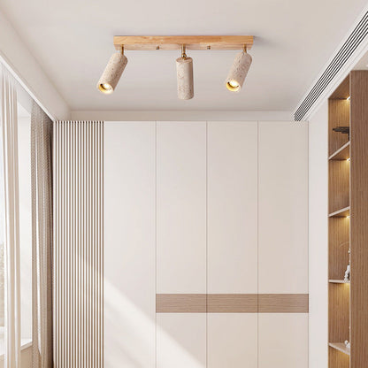 Contemporary Wood Ceiling Light