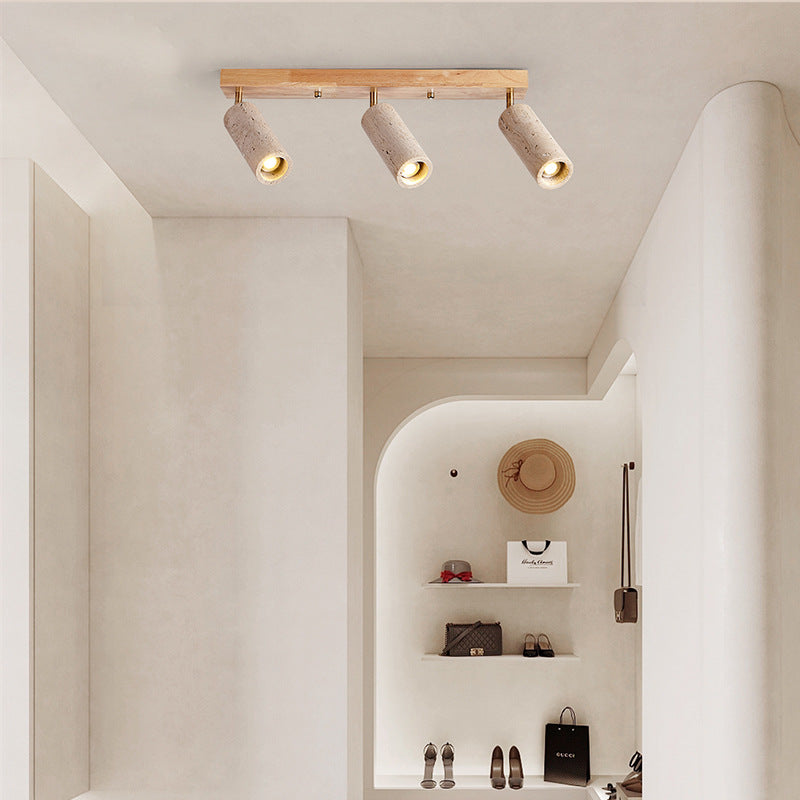 Contemporary Wood Ceiling Light