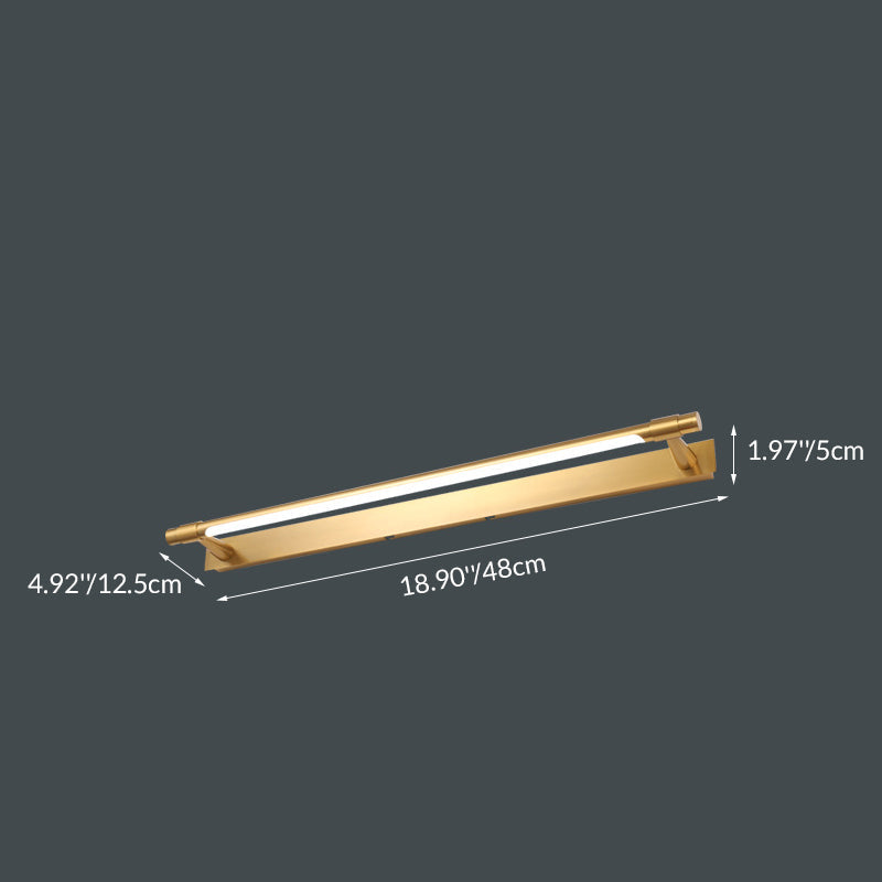 Iron Acrylic Linear LED Vanity Light Wall Sconce Lamp