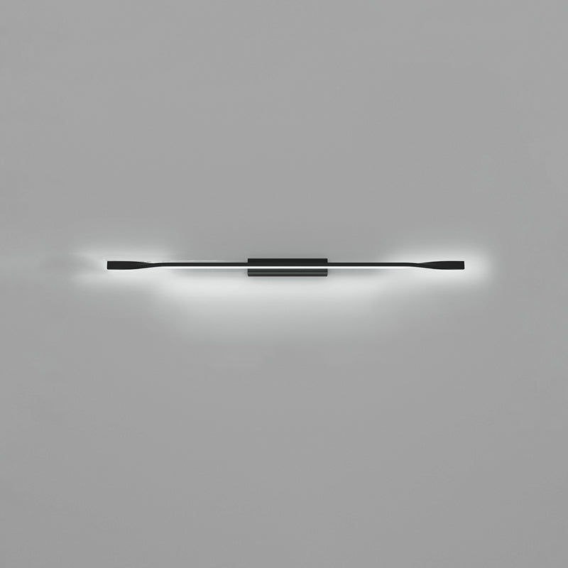 One Long Silicone Iron Aluminum LED Wall Sconce Lamp