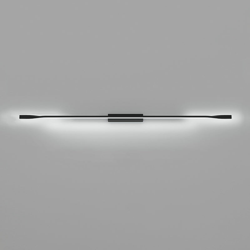 One Long Silicone Iron Aluminum LED Wall Sconce Lamp