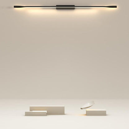 One Long Silicone Iron Aluminum LED Wall Sconce Lamp