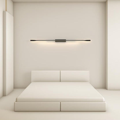 One Long Silicone Iron Aluminum LED Wall Sconce Lamp