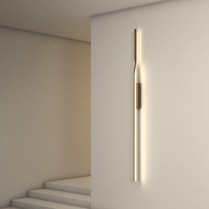 One Long Silicone Iron Aluminum LED Wall Sconce Lamp