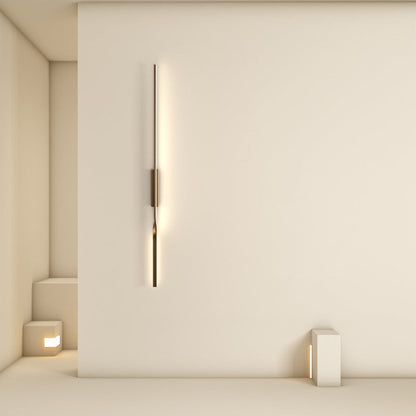 One Long Silicone Iron Aluminum LED Wall Sconce Lamp