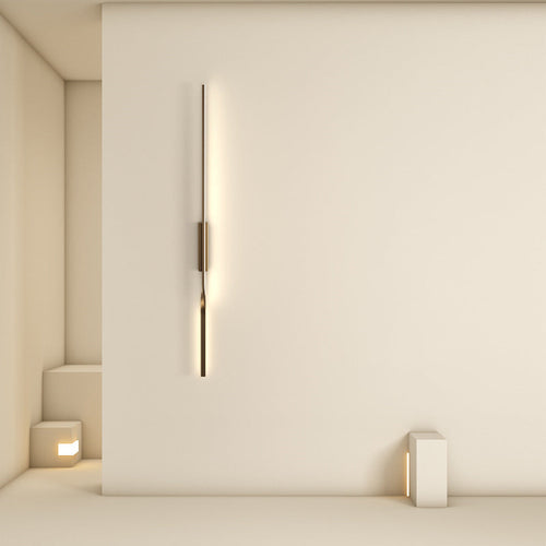 One Long Silicone Iron Aluminum LED Wall Sconce Lamp