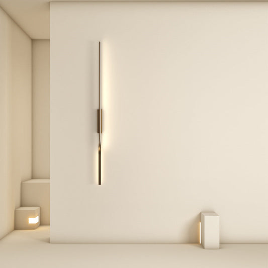 One Long Silicone Iron Aluminum LED Wall Sconce Lamp
