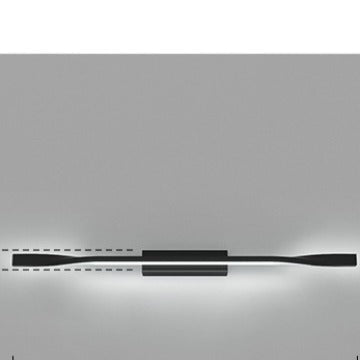 One Long Silicone Iron Aluminum LED Wall Sconce Lamp