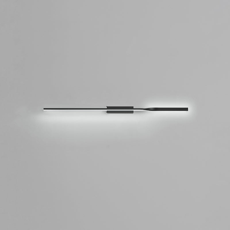One Long Silicone Iron Aluminum LED Wall Sconce Lamp