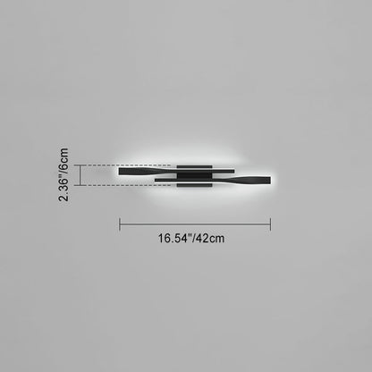 Rectangular Silicone Hardware LED Wall Sconce Lamp