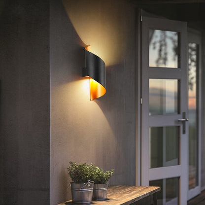 Modern Minimalist Curved PC Aluminum LED Wall Sconce Lamp
