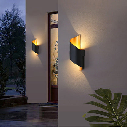 Modern Minimalist Curved PC Aluminum LED Wall Sconce Lamp