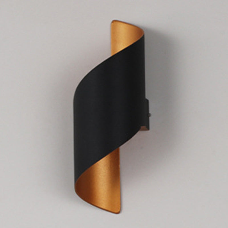 Modern Minimalist Curved PC Aluminum LED Wall Sconce Lamp