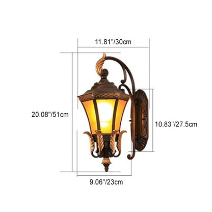 Scandinavian Curve Glass Aluminum 1-Light Wall Sconce Lamp