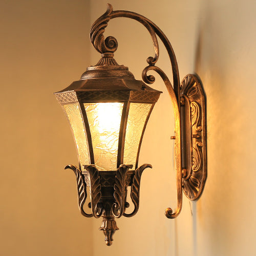 Scandinavian Curve Glass Aluminum 1-Light Wall Sconce Lamp